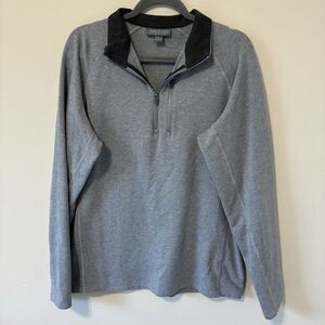 Free Fly Mens Large 1/4 Zip Sweater Performance Bamboo Outdoor Fishing Stretch